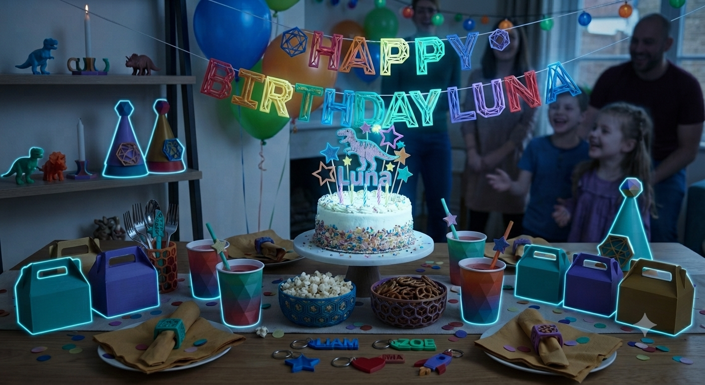 Convite 3D para Festa